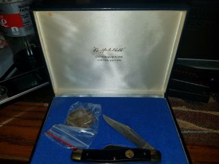 Buffalo Bill Schrade Usa Commemorative Stockman Pocket Knife In Presentation Box