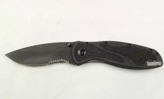 Kershaw Usa Knife Blur Black Speedsafe Assisted Opening 1670blkst Combo Edge