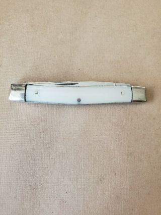 Vintage Pocket Knife,  2 Blades,  Mother Of Pearl Handle,  Case Xx Usa.  9233.