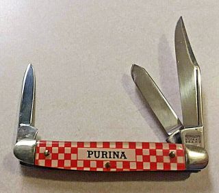 Kutmaster Utica Ny Usa Purina Advertising 3 Blade Knife