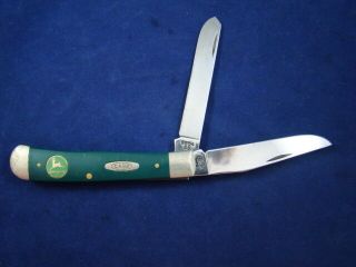 Case Xx John Deere Trapper 6254 Ss Knife -,  Green 2 Blade Pocket Knife