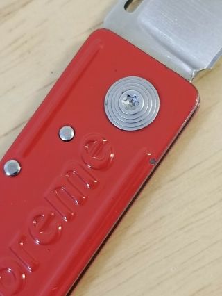 SOG Supreme Keytron Keychain Folding Knife - Supreme Red 3