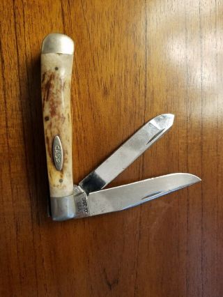 1975 Case Trapper With Stag Handles