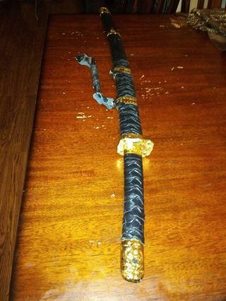 Chinese Samurai Sword Set 440 Stainless Steel Katana Wakizashi Tanto W/scabbards