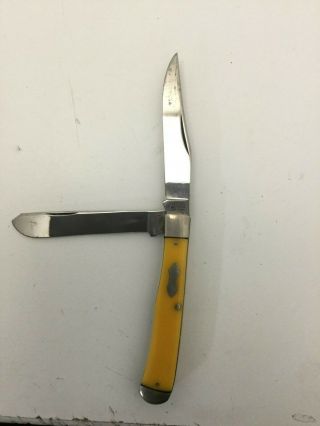 Vintage Western Boulder Co Usa Old Double 2 Blade Folding Pocket Knife