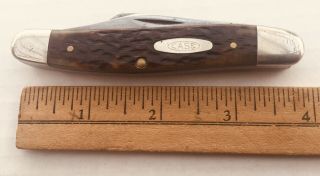 Vintage Case Xx 8 Dot 3 Blade Large Stockman (brown Jig Bone Handle) 6347 Hp