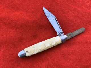Vintage Imperial Usa Unshaped Key Blade Cigar Jack Old Pocket Pen Knife