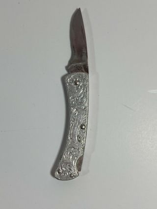 Vintage Buck 515 Pocket Knife Aluminum Handle