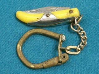 Vintage Tiny Mini Navaja Gents Pocket Watch Fob Knife Knives Folding Railroad Vg