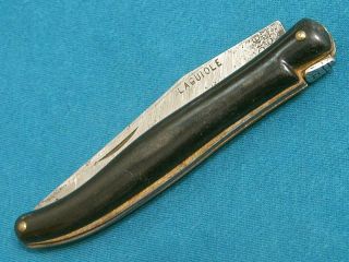 Vintage Laguiole Carbone France Bee Folding Knife Knives Pocket Antique Navaja