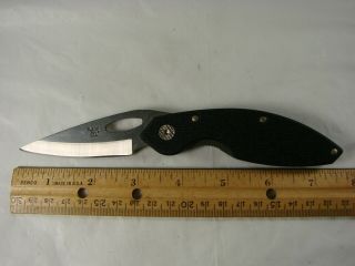 Buck Usa 186 T Folding Knife Micarta Handle Steel Clip