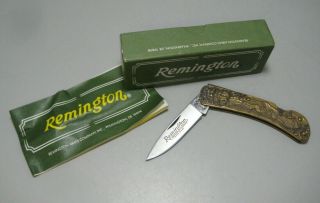 Remington R5w Wildlife Pocket Knife Made In The U.  S.  A Box