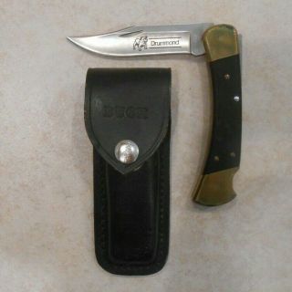 Buck 110 Folding Knife & Leather Case 1980 