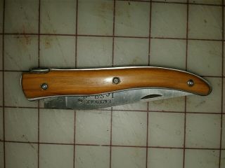 Laguiole Pocket Knife Olive Wood Handle Scales