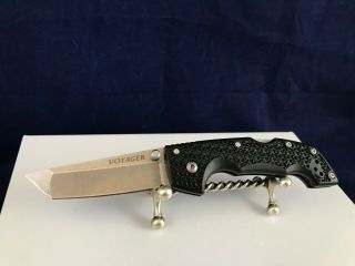 Cold Steel Voyager Taiwan Lockback Pocket Knife With Plain Edge Tanto Blade