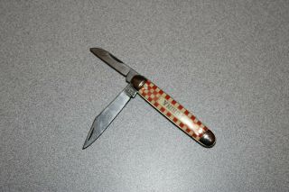 Vintage - Kutmaster Utica Ny Two Blade Pocket Knife - Purina - Advertising