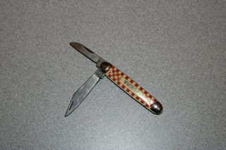 Vintage - Kutmaster Utica NY Two Blade Pocket Knife - PURINA - Advertising 2