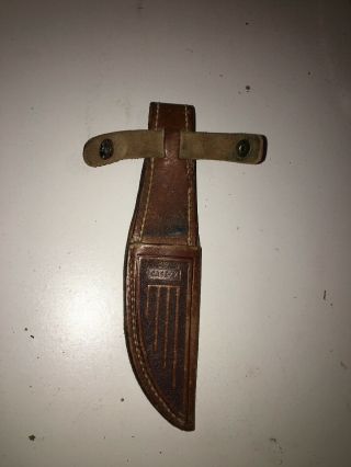 Vintage : CASE XX Leather KNIFE SHEATH 7 1/2 Inch 2