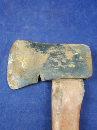 Vintage PLUMB Camping Axe Hatchet Hickory Handle with Leather Sheath 3