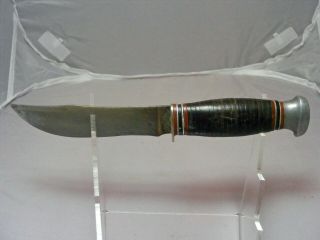 Remington Dupont Knife And Sheath,  Rh 72; 7 3/4 " Long C.  1935 - 40.
