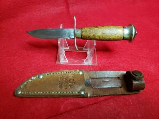 Mora K.  J Eriksson Fixed Blade,  Wood Handle Knife W/ Sheath Made In Sweden 6 " Oal