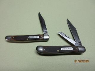 Pair (2) Vintage Old Timer Pocket Knives - : - Take A Look