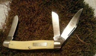 Vintage Sears Craftsman Stockman Pocket Knife 95044