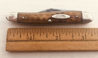 Vintage Case Xx Jigged Bone Mini Trapper Pocket Knife - Circa 1940 - 1964