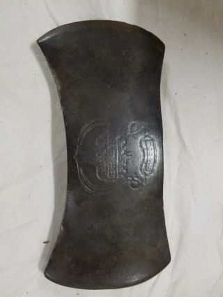 Vintage Double Bit Axe Head Hibbert Spencer And Co Ovb (our Very Best)