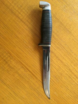 Vintage Case Fixed Blade Hunting Knife With Sheath