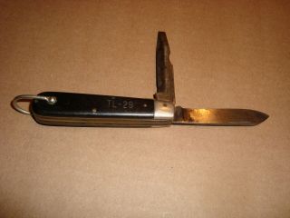 Vintage Ww2 Camillus Tl - 29 Electrician Lineman Tool Pocket Knife