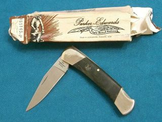 Nm Vintage Parker Usa A405p Lockback Folding Hunter Knife Knives Pocket Survival