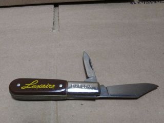 Vintage Imperial Ireland Barlow 2 Blade Knife.  Luxaire Advertising Sample.  Rare