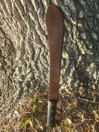 Vintage Old Bolo Hand Forged Machete To Cut Sugarcane About 70 Years Ago