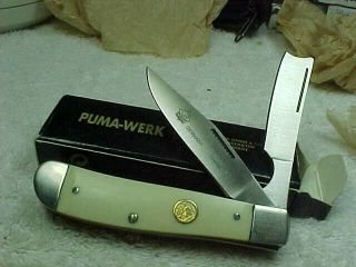 Puma - Werk Knife Razor Germany P480633s1 Org Box Unsharpened