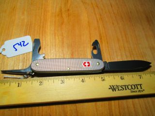 542 Silver Alox Victorinox Swiss Army Pioneer Knife