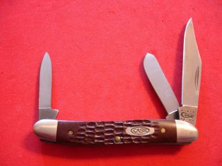 Ntsa Case Xx Usa 3 1/4 " Closed 3 Blade Stockman Pocket Knife 63087 Ss 2011
