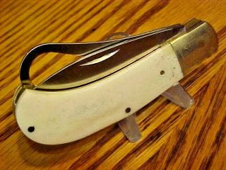 Rare Vintage Frost Cutlery Surgical Steel 2 Bl.  Pocket Knife
