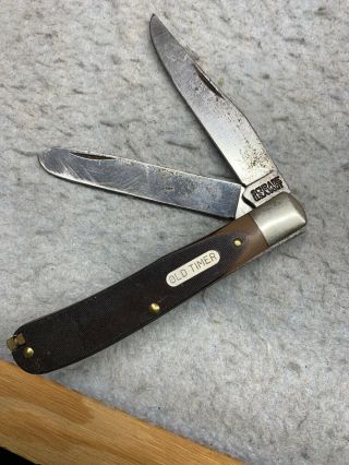 Schrade Old Timer 96ot Trapper 2 Blade Knife