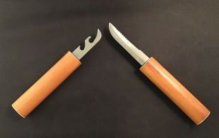 Vintage Ci Japanese Floating Fish Knife Stainless Steel W/ Can & Bottle Openers