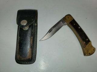 Vintage Buck 110 Usa Folding Lock Blade Pocket Knife