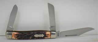 Schrade - " Uncle Henry " (885uh) 3 Blade Pocket Knife - Complete Excel.  Conditi