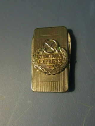 Vintage Roadway Express Inc Money Clip Pocket Knife By Imperial Advertising