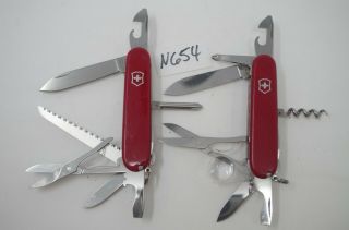 2 Victorinox Explorer Fieldmaster Swiss Army Pocket Knives - Legal In 50 States