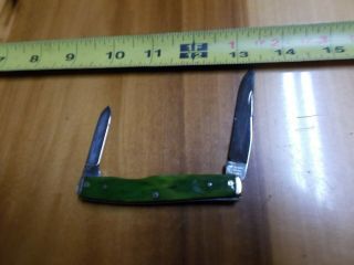 Vintage Antique Enterprise Cut Co St Louis Knife Rare Green