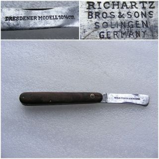 Antique Solingen Germany Knife - Dresdener Modell 10½ Cm Richartz Bros & Sons