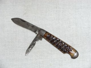 Old Vintage 2 Blade Usa 3 1/4 " Pocket/ Folding Knife