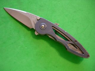 Ntsa Buck Usa 3 3/4 " Closed " Rush " Linerlock Pocket Knife 290 2008