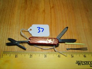 37 Classic 125 Jubilee Red And Gold Victorinox Swiss Army Classic Sd Knife