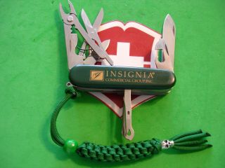 Ntsa Swiss Army Victorinox Multifunction Pocket Knife Green Deluxe Tinker